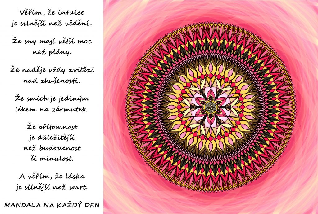 Mandala Intuice, sny, naděje, smích a láska